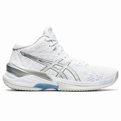 Női Asics Sky Elite FF Mt Röplabda Cipő AS0693215 Fehér/Titán